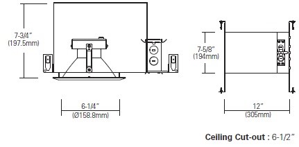 6” LED IC Airtight Frame-In - RP Lighting + Fans