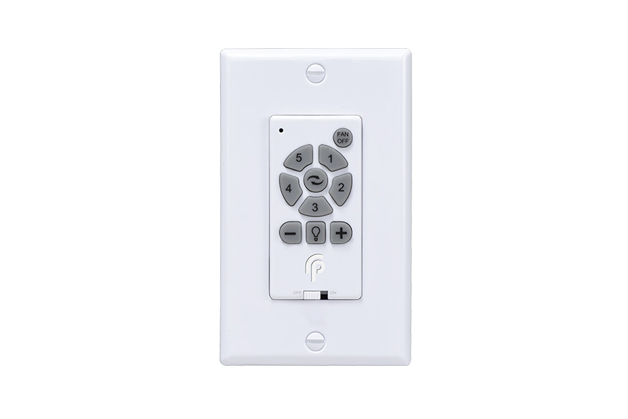 DC Motor Ceiling Fan Wall Control, WallMount RP Lighting + Fans