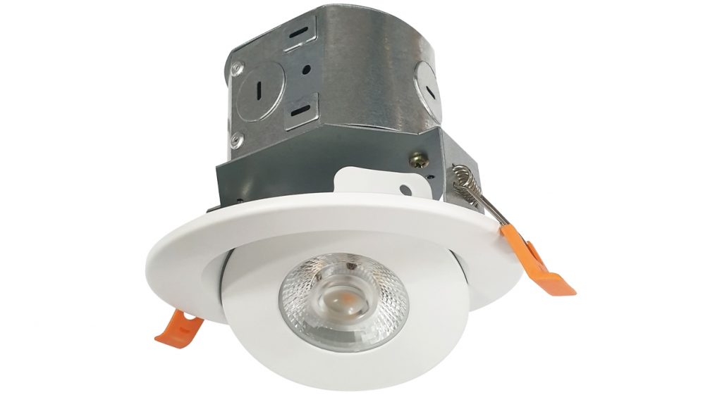 4” IC Rated, LED Recessed Adjustable Gimbal JBox Downlight RP